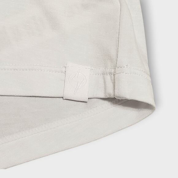 NWT POPFLEX The Perfect Long Sleeve Top Crop Oversized Tee White Sz XXS Active - Picture 6 of 11